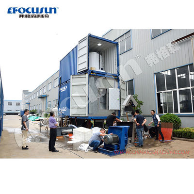 Shipping Container Snow Machine Bitzer Compressor Portable Snow Skiing Ice Maker Container Design for ...