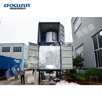 Shipping Container Snow Machine Bitzer Compressor Portable Snow Skiing Ice Maker Container Design for ...